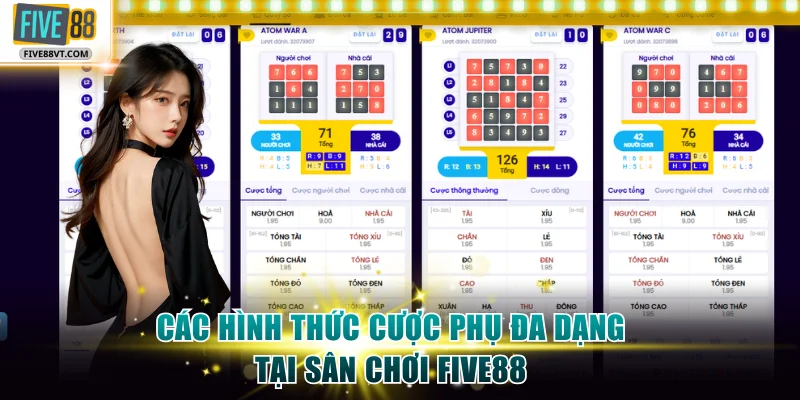 Các hình thức cược phụ đa dạng tại sân chơi Five88