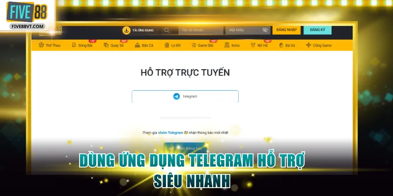 Dùng ứng dụng Telegram hỗ trợ siêu nhanh