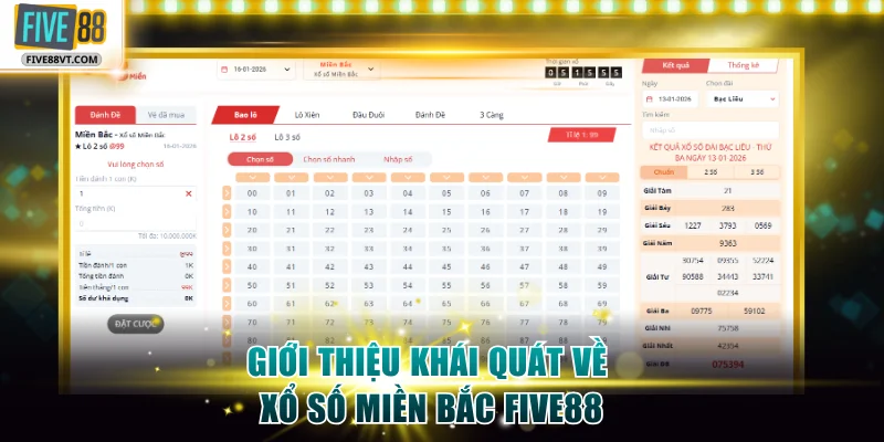 Giới thiệu khái quát về xổ số miền Bắc Five88